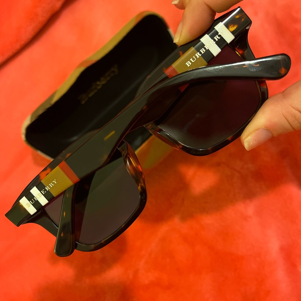 Burberry Tortoise Sunglasses with Dark Lenses